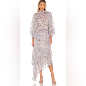 Floral Chiffon Maxi Dress